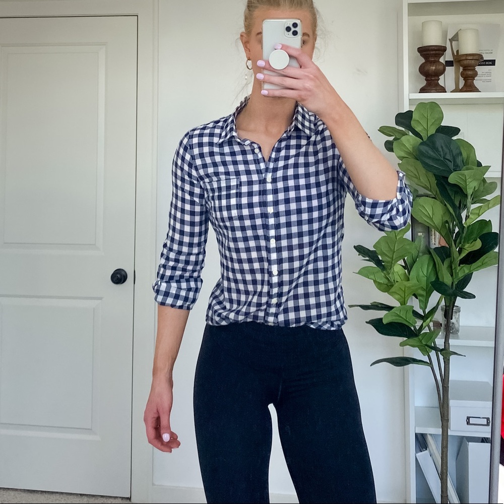 JCrew Checkered Button Down